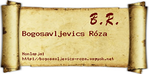 Bogosavljevics Róza névjegykártya