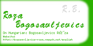 roza bogosavljevics business card